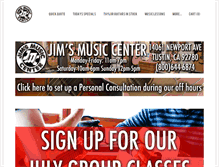 Tablet Screenshot of jimsmusic.com